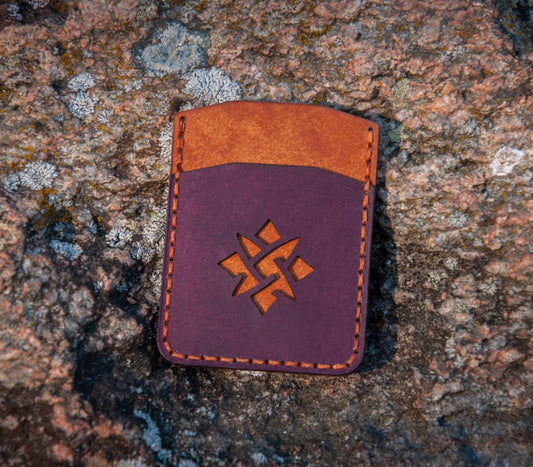 Mustriga kaarditasku "Päike"