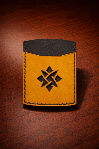 Mustriga kaarditasku "Päike"