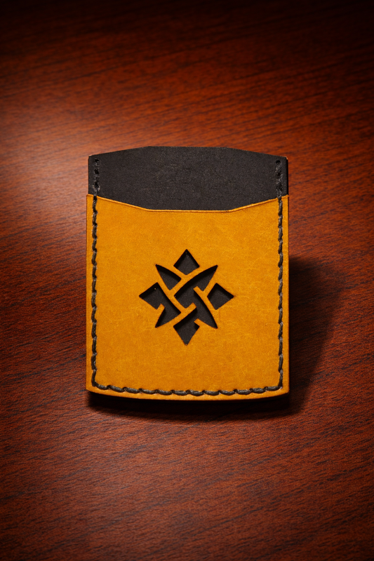 Mustriga kaarditasku "Päike"